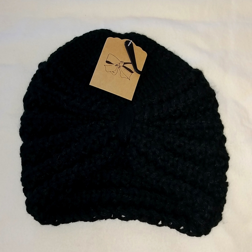 Mark Ashton Winter Black Knit Hat / Beanie BRAND NEW